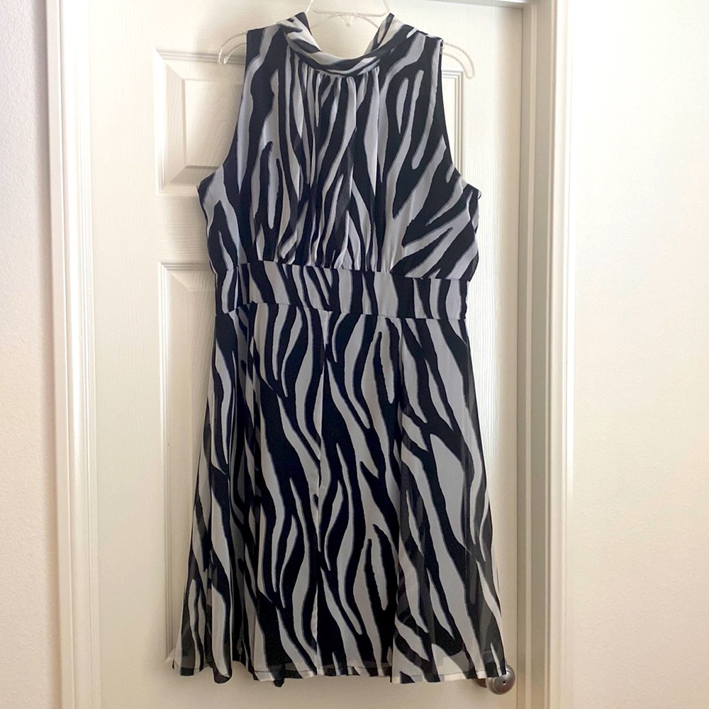 Black, White, & Gray Dress
